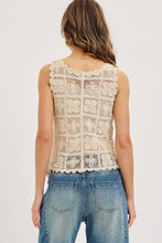 Load image into Gallery viewer, Crochet Lace Tank
