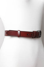 Load image into Gallery viewer, Leather Belt with Petal Design