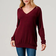 Load image into Gallery viewer, Double V-Neck Long Sleeve