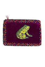 Load image into Gallery viewer, Frog Rectangle Velvet Coin Purse