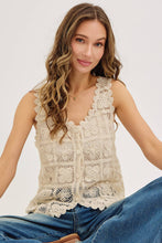 Load image into Gallery viewer, Crochet Lace Tank