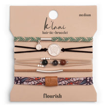 Load image into Gallery viewer, "Flourish" Natural Butterfly Hair Tie Bracelets: Small