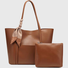 Load image into Gallery viewer, Elegant Large Tote Bag for Fall & Work