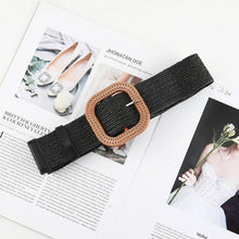 Load image into Gallery viewer, Vintage Braided Square Buckle Belt