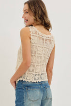 Load image into Gallery viewer, Crochet Lace Tank
