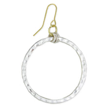 Load image into Gallery viewer, Simple Circle Textured Circle Earrings