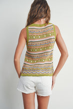 Load image into Gallery viewer, Geo Pattern Knit Top