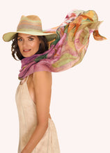 Load image into Gallery viewer, Linen/Cotton Scarf - Botany Bliss: Purple
