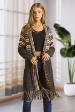 Load image into Gallery viewer, Aztec Fringe Cardigan