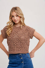 Load image into Gallery viewer, Short Sleeve Knit Sweater