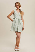 Load image into Gallery viewer, Gingham Floral Mini Dress