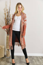 Load image into Gallery viewer, Aztec Fringe Cardigan