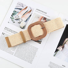 Load image into Gallery viewer, Vintage Braided Square Buckle Belt