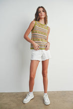 Load image into Gallery viewer, Geo Pattern Knit Top