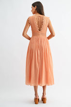 Load image into Gallery viewer, Lace Boho Midi Dress