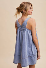 Load image into Gallery viewer, Denim A-Line Overall Dress
