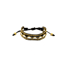 Load image into Gallery viewer, Taj Beaded Bracelet - Black and White