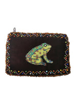 Load image into Gallery viewer, Frog Rectangle Velvet Coin Purse