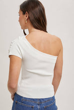 Load image into Gallery viewer, Asymmetric One Shoulder Knit Top