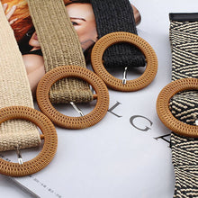 Load image into Gallery viewer, Vintage Braided Round Buckle Belt