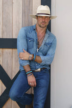 Load image into Gallery viewer, Florence - Wide Brim Straw Sun Hat: Tan