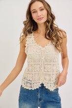 Load image into Gallery viewer, Crochet Lace Tank