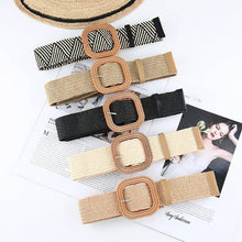 Load image into Gallery viewer, Vintage Braided Square Buckle Belt