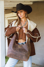 Load image into Gallery viewer, Large Purse-Brunette Leather