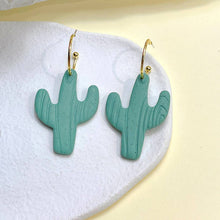 Load image into Gallery viewer, Cactus Polymer Clay Earrings