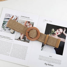 Load image into Gallery viewer, Vintage Braided Round Buckle Belt