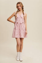 Load image into Gallery viewer, Gingham Floral Mini Dress