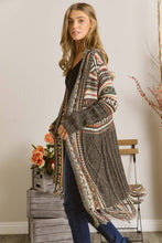 Load image into Gallery viewer, Aztec Fringe Cardigan
