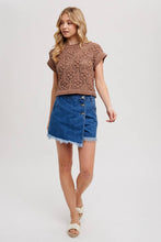Load image into Gallery viewer, Short Sleeve Knit Sweater
