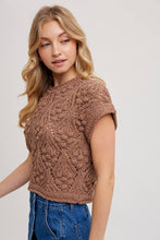Load image into Gallery viewer, Short Sleeve Knit Sweater