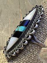 Load image into Gallery viewer, Vintage Zuni Inlay Ring