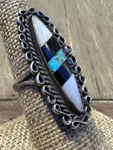 Load image into Gallery viewer, Vintage Zuni Inlay Ring