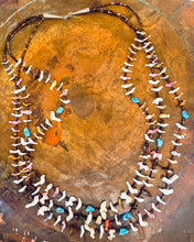 Load image into Gallery viewer, Zuni 3 strand Fetish Necklace