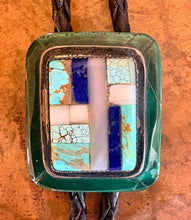 Load image into Gallery viewer, Vintage Zuni Inlay Bolo Tie