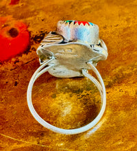Load image into Gallery viewer, Vintage Double Oval Zuni Inlay Ring