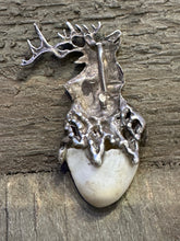 Load image into Gallery viewer, Elk Ivory Tooth Pendant with Sterling Silver