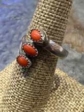 Load image into Gallery viewer, Vintage Zuni Red Coral Ring