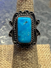 Load image into Gallery viewer, Vintage Square Cut Turquoise Ring