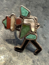 Load image into Gallery viewer, Vintage Zuni Kachina Dancer Ring