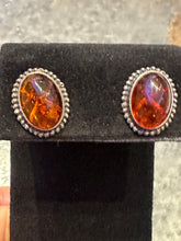 Load image into Gallery viewer, Vintage Amber Earrings