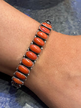 Load image into Gallery viewer, Vintage Red Coral Cuff
