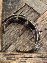 Load image into Gallery viewer, Vintage Turquoise w/ Rope detail Cuff