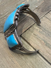 Load image into Gallery viewer, Vintage Navajo Turquoise Cuff