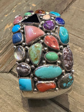 Load image into Gallery viewer, Vintage Navajo Multi-Stone Cuff
