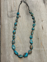 Load image into Gallery viewer, Vintage Navajo style handmade turquoise beaded necklace