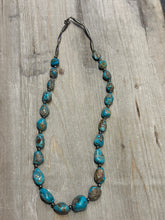 Load image into Gallery viewer, Vintage Navajo style handmade turquoise beaded necklace